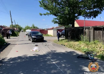 10-летнего велосипедиста сбили на перекрёстке в селе Мильково